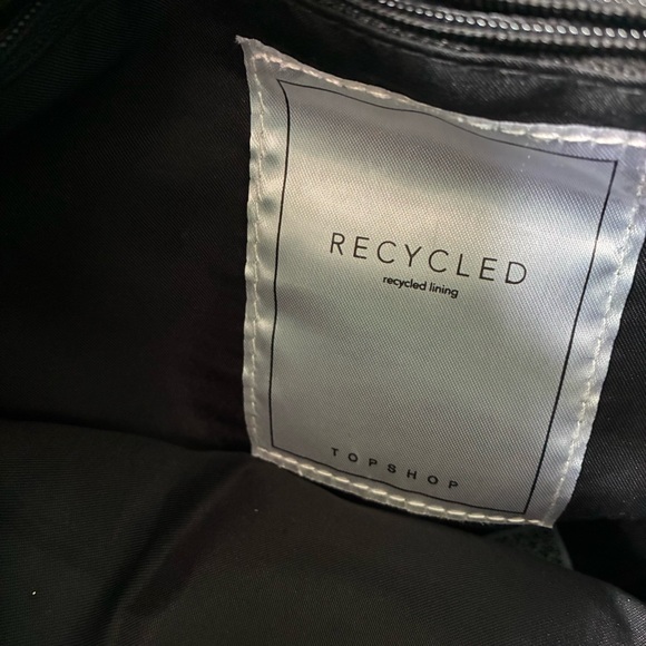 Topshop Recycled Green Quilted Tote Bag - Picture 8 of 9